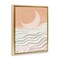 Stupell Industries Crescent Moon over Sea Framed Floater Canvas Wall Art Design by Elizabeth Medley